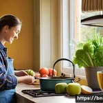 뉴질랜드에서 한달 살기 경험담 - **Prompt 1: A Cozy Culinary Adventure in New Zealand**
    "A young adult, with a warm smile, cookin...